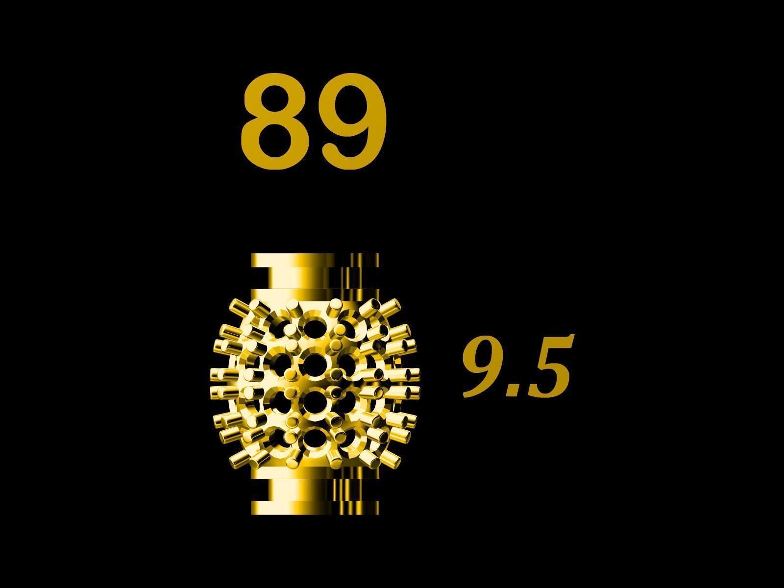 Collection of 75  Chain accessory Para Balls  Studded and Plain 3D print model_65