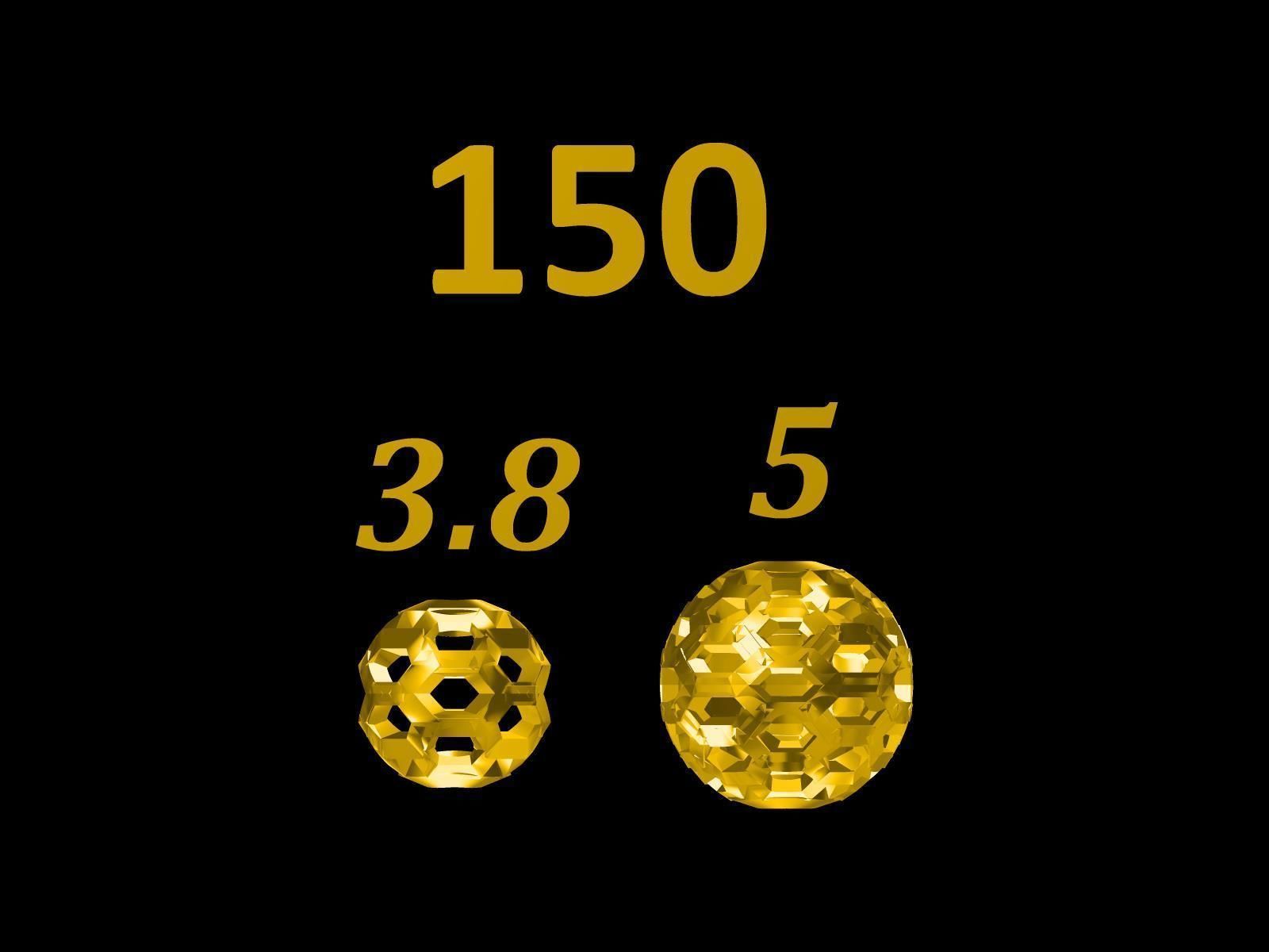 Collection of 75  Chain accessory Para Balls  Studded and Plain 3D print model_51