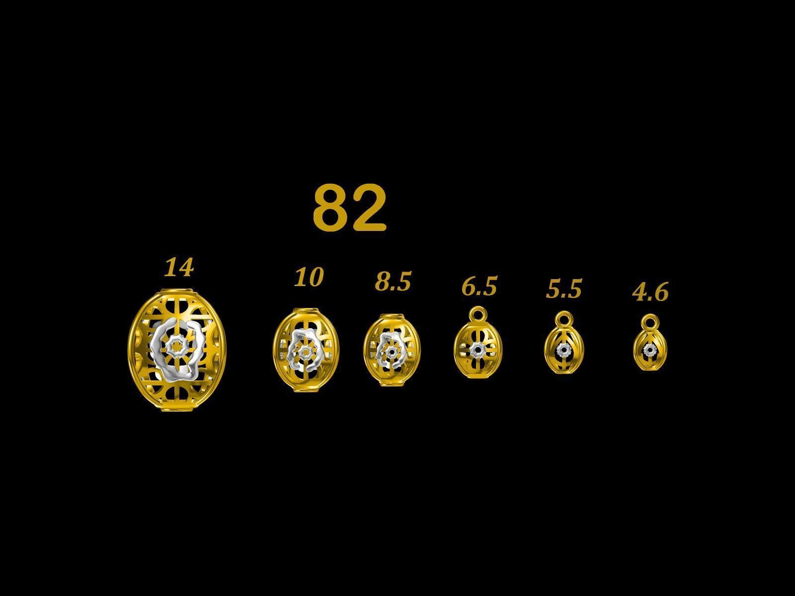 Collection of 75  Chain accessory Para Balls  Studded and Plain 3D print model_1