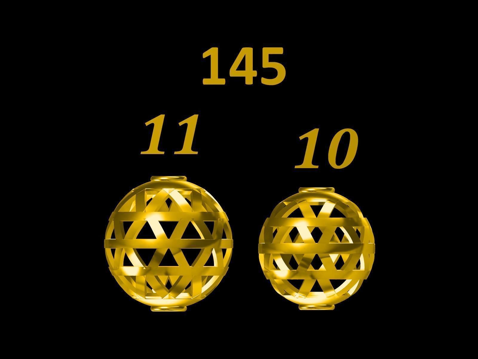 Collection of 75  Chain accessory Para Balls  Studded and Plain 3D print model_46