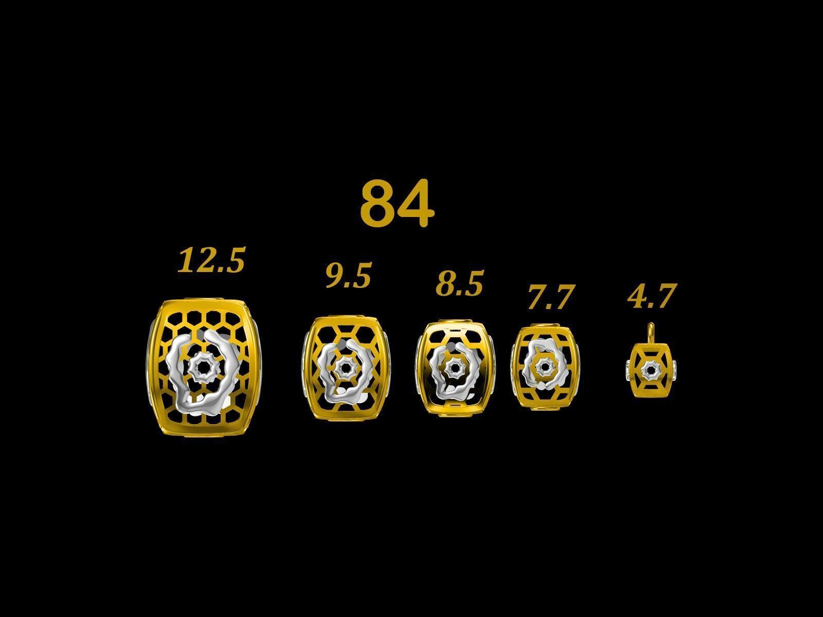 Collection of 75  Chain accessory Para Balls  Studded and Plain 3D print model_60