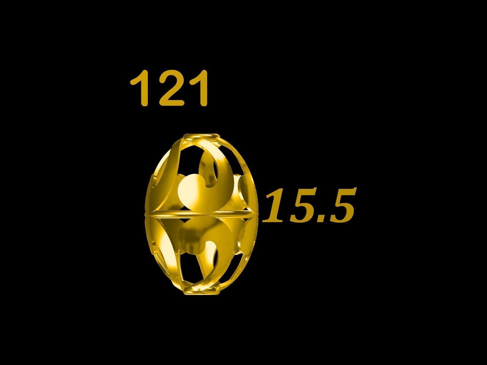 Collection of 75  Chain accessory Para Balls  Studded and Plain 3D print model_22