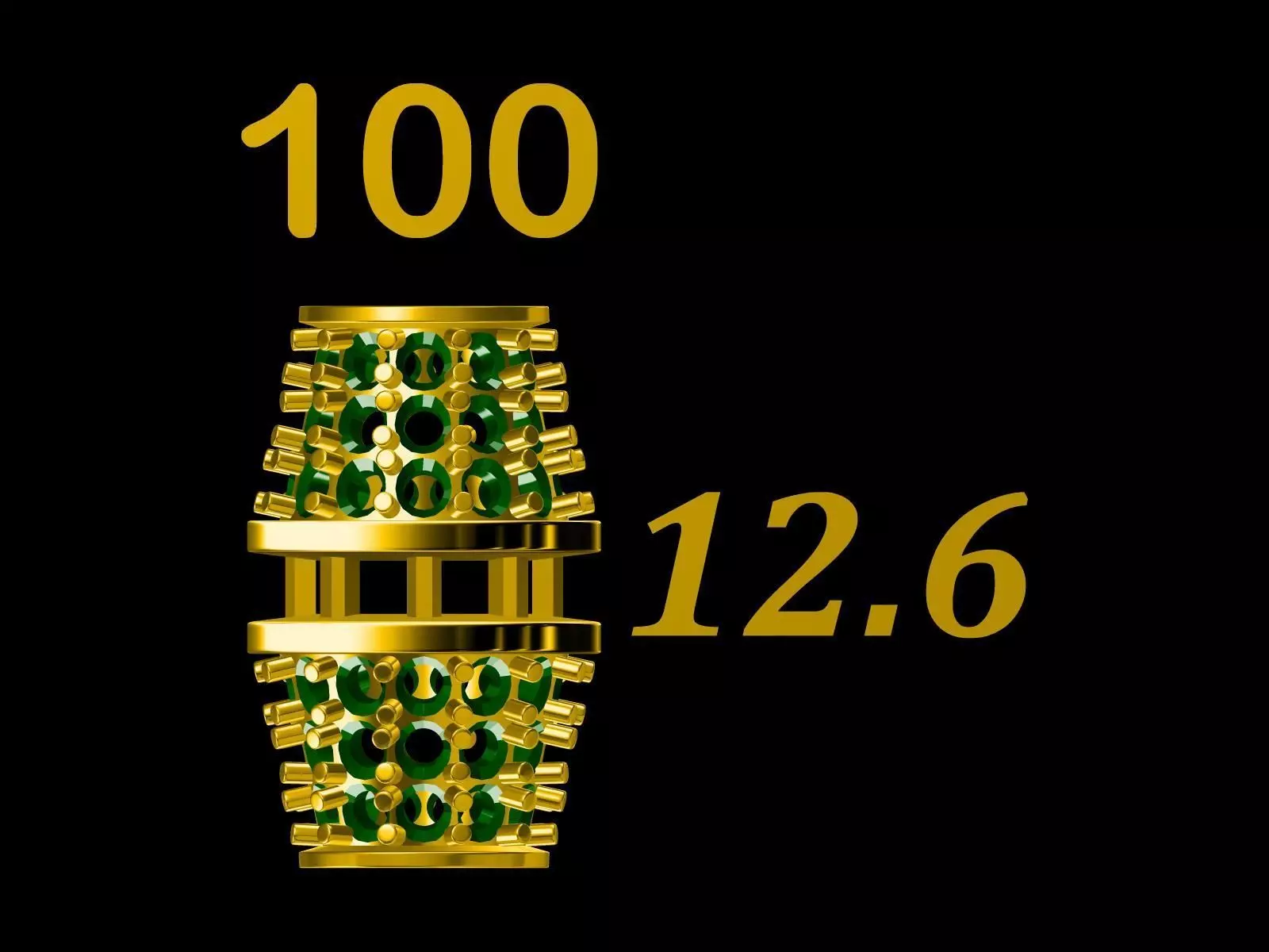 Collection of 75  Chain accessory Para Balls  Studded and Plain 3D print model_0