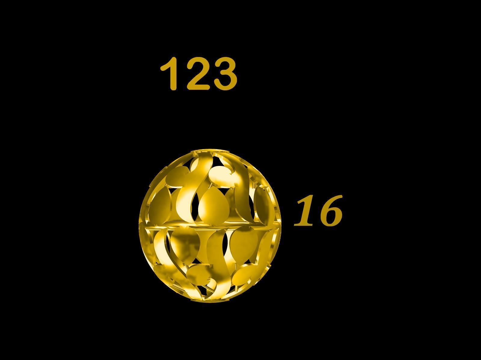 Collection of 75  Chain accessory Para Balls  Studded and Plain 3D print model_24