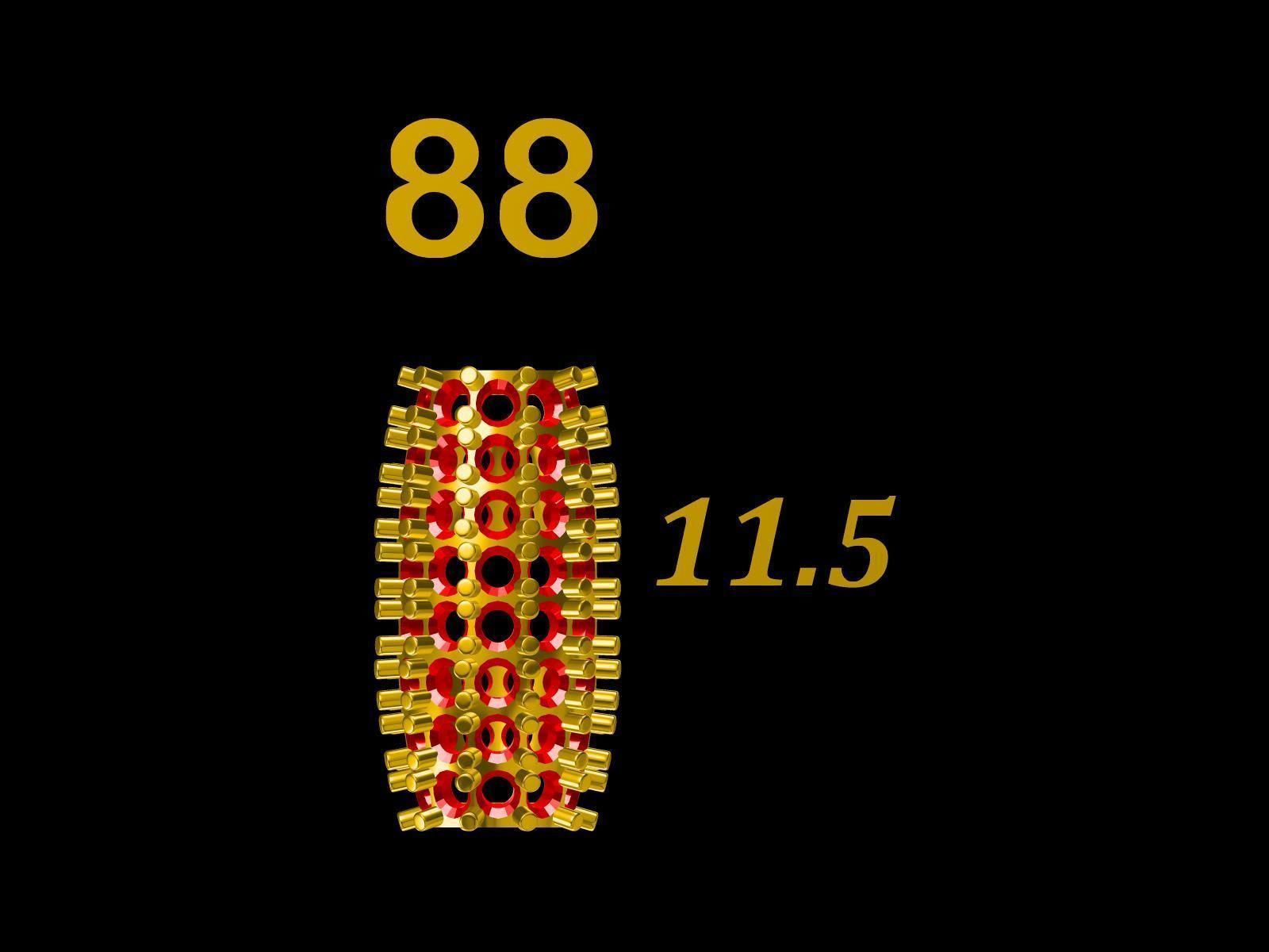 Collection of 75  Chain accessory Para Balls  Studded and Plain 3D print model_64