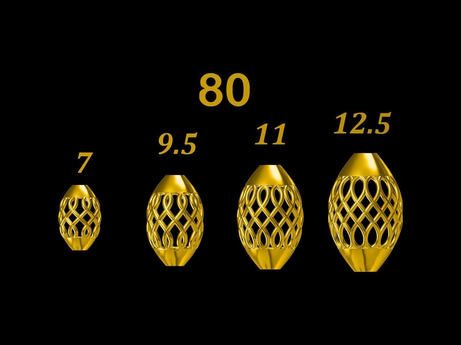 Collection of 75  Chain accessory Para Balls  Studded and Plain 3D print model_56