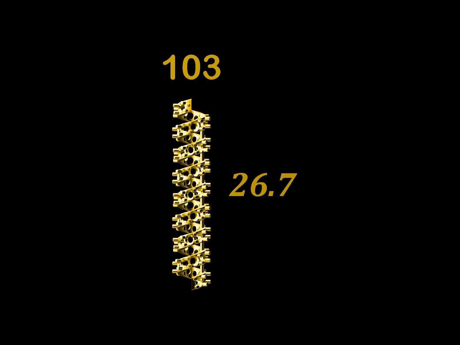 Collection of 75  Chain accessory Para Balls  Studded and Plain 3D print model_4