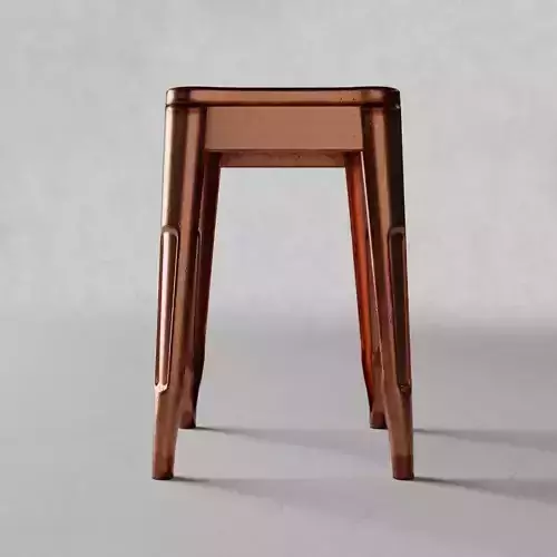 Stool metal bronze
