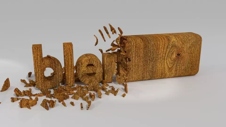 chipping wood Free low-poly 3D model