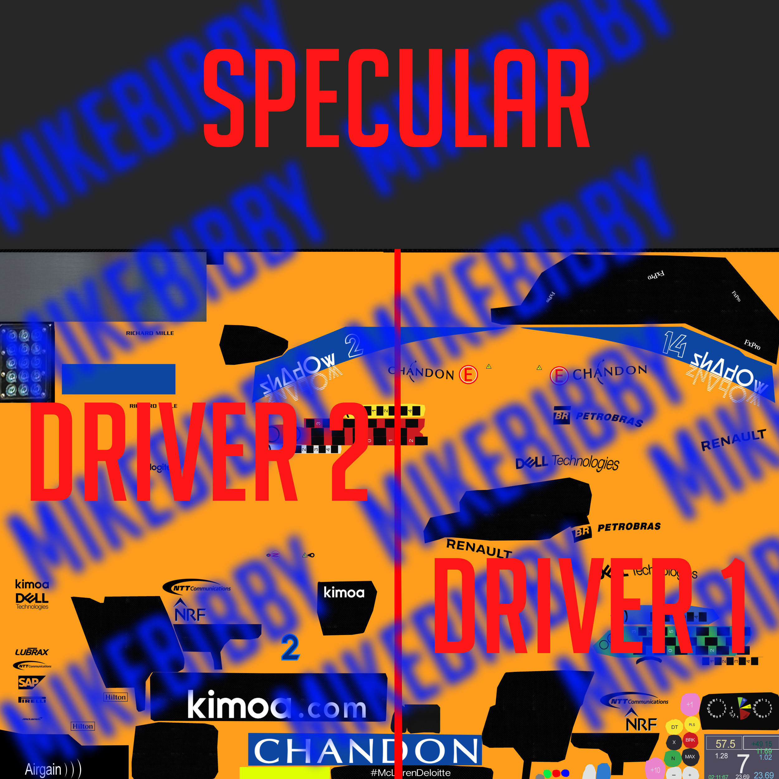 Formula 1 2018 cars Pack 4 Low-poly 3D model_7