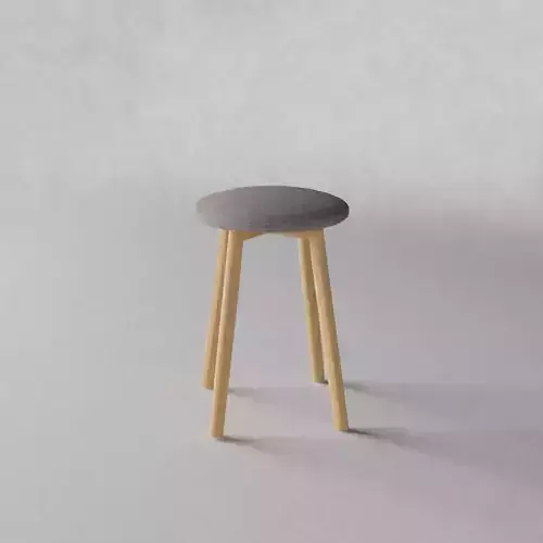 Stool wooden cloth seat