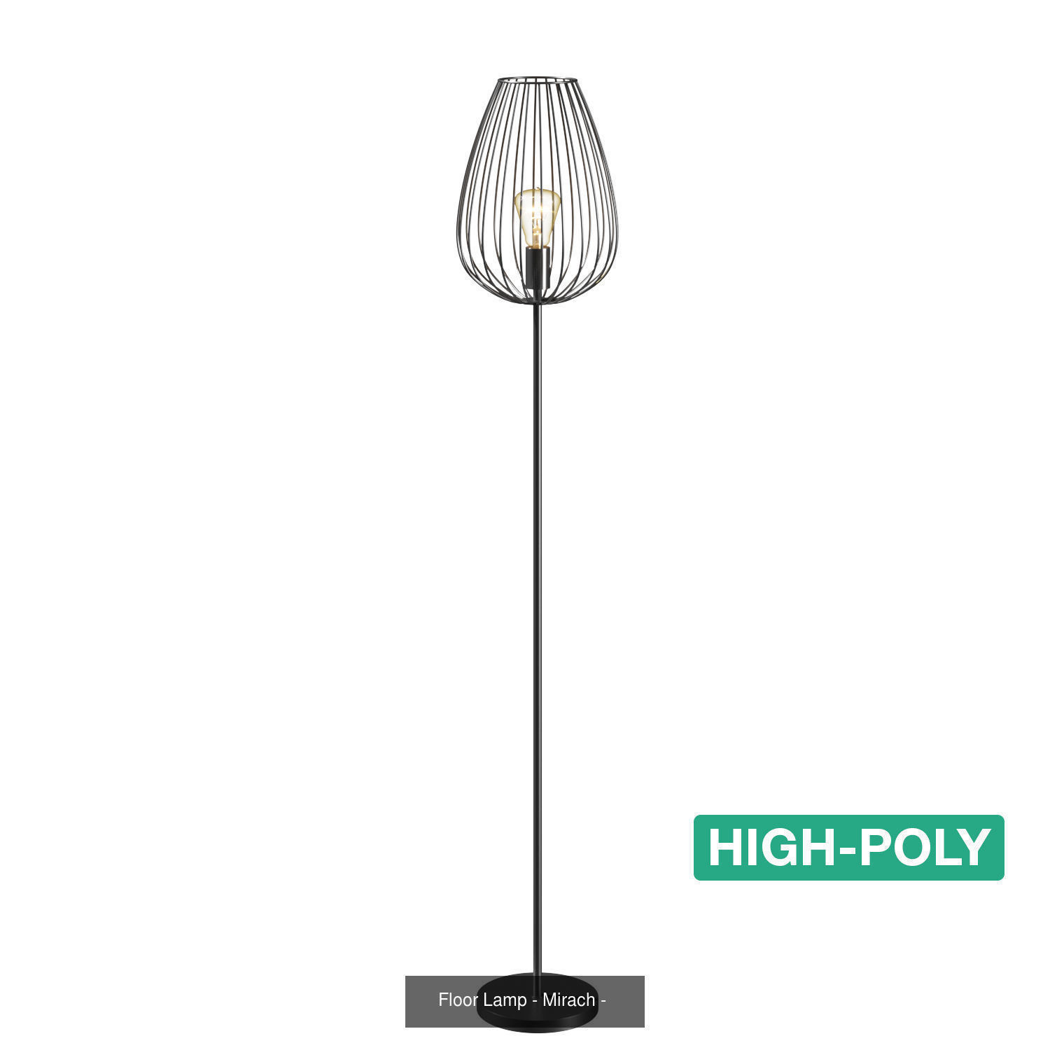 Floor Lamp - Mirach - High- and Low-poly 3D Model Collection_1