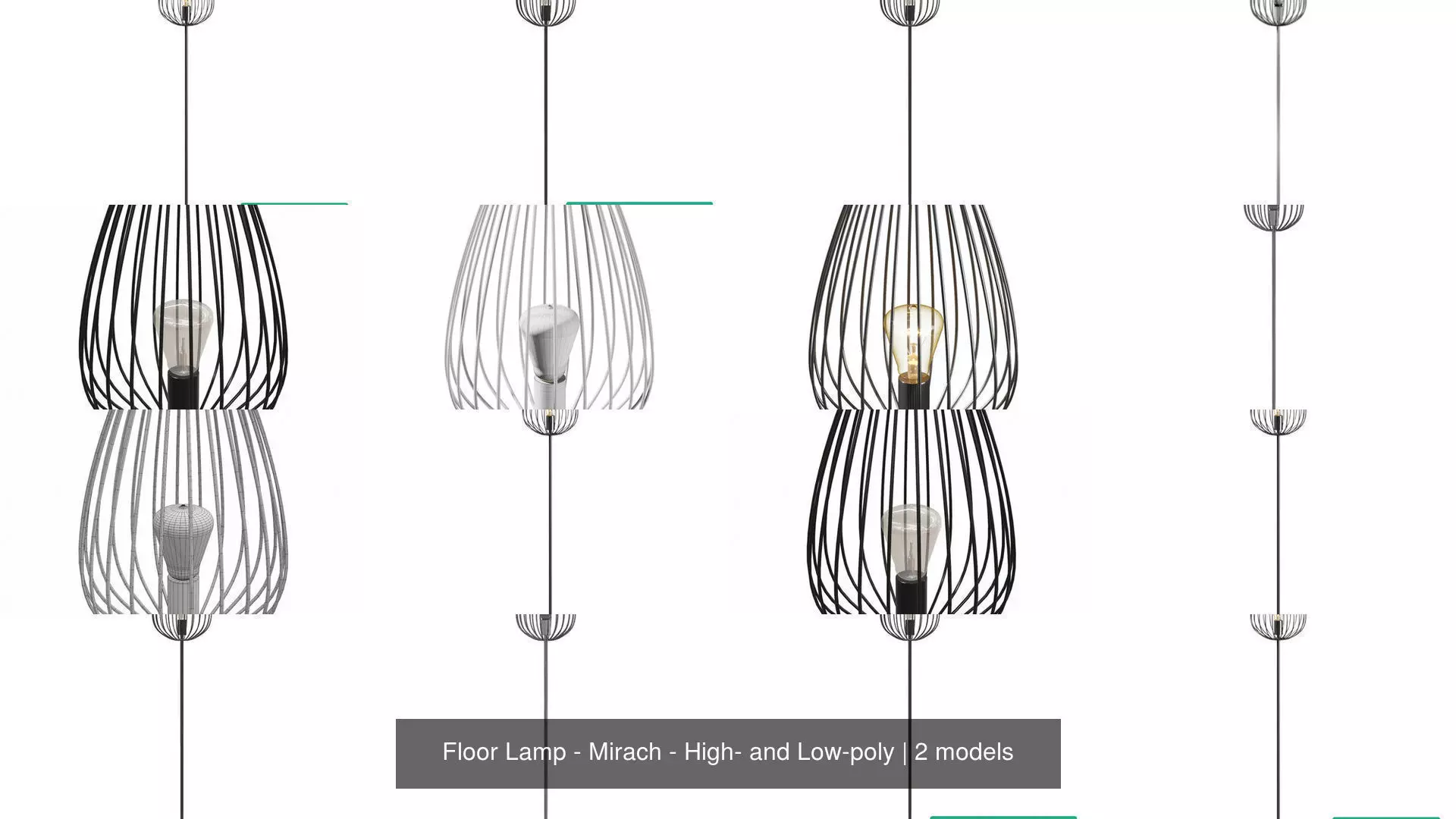 Floor Lamp - Mirach - High- and Low-poly 3D Model Collection_0
