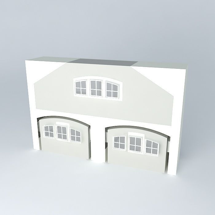 Bunk Bed Wall Free 3D model_1