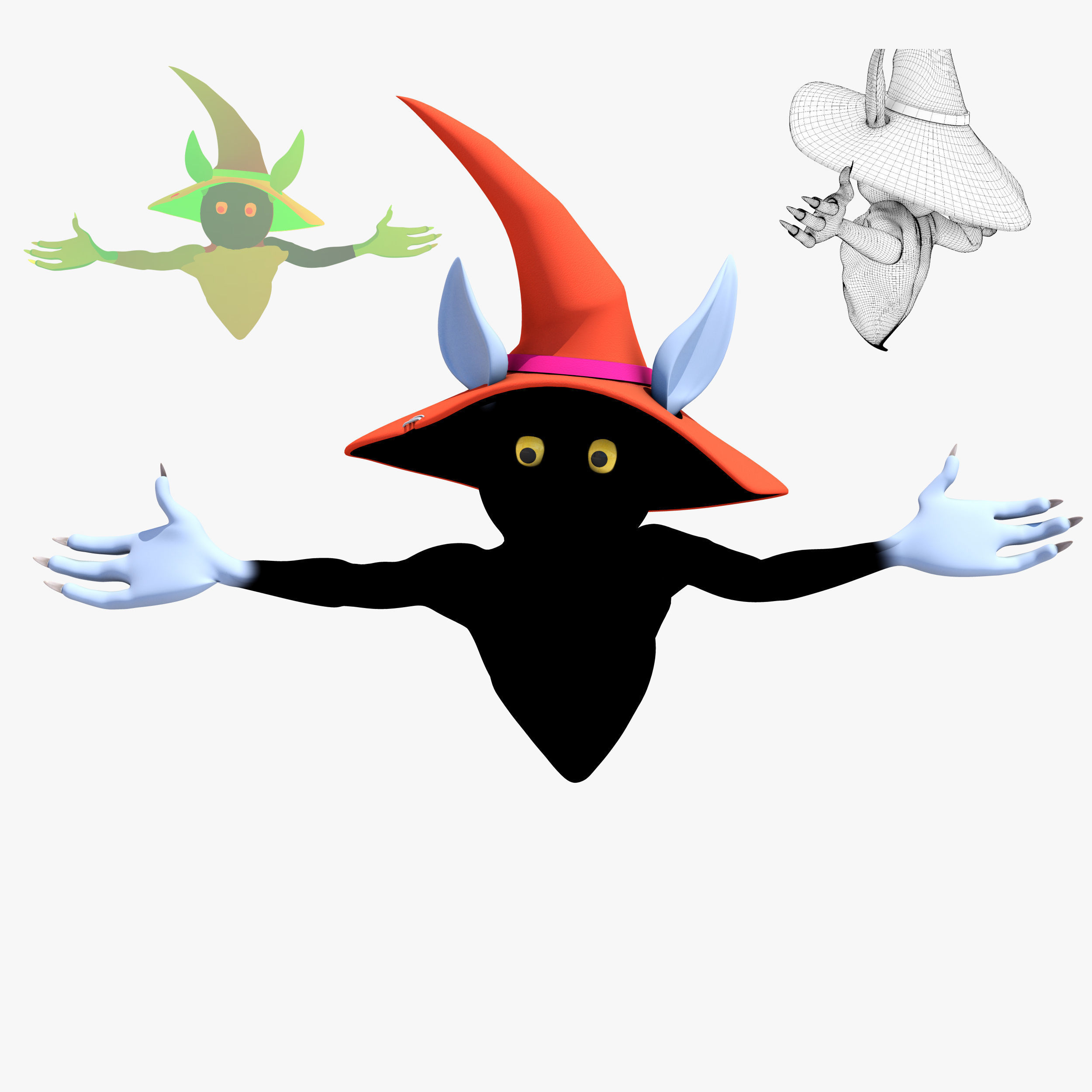Orko Character Low-poly 3D model_6