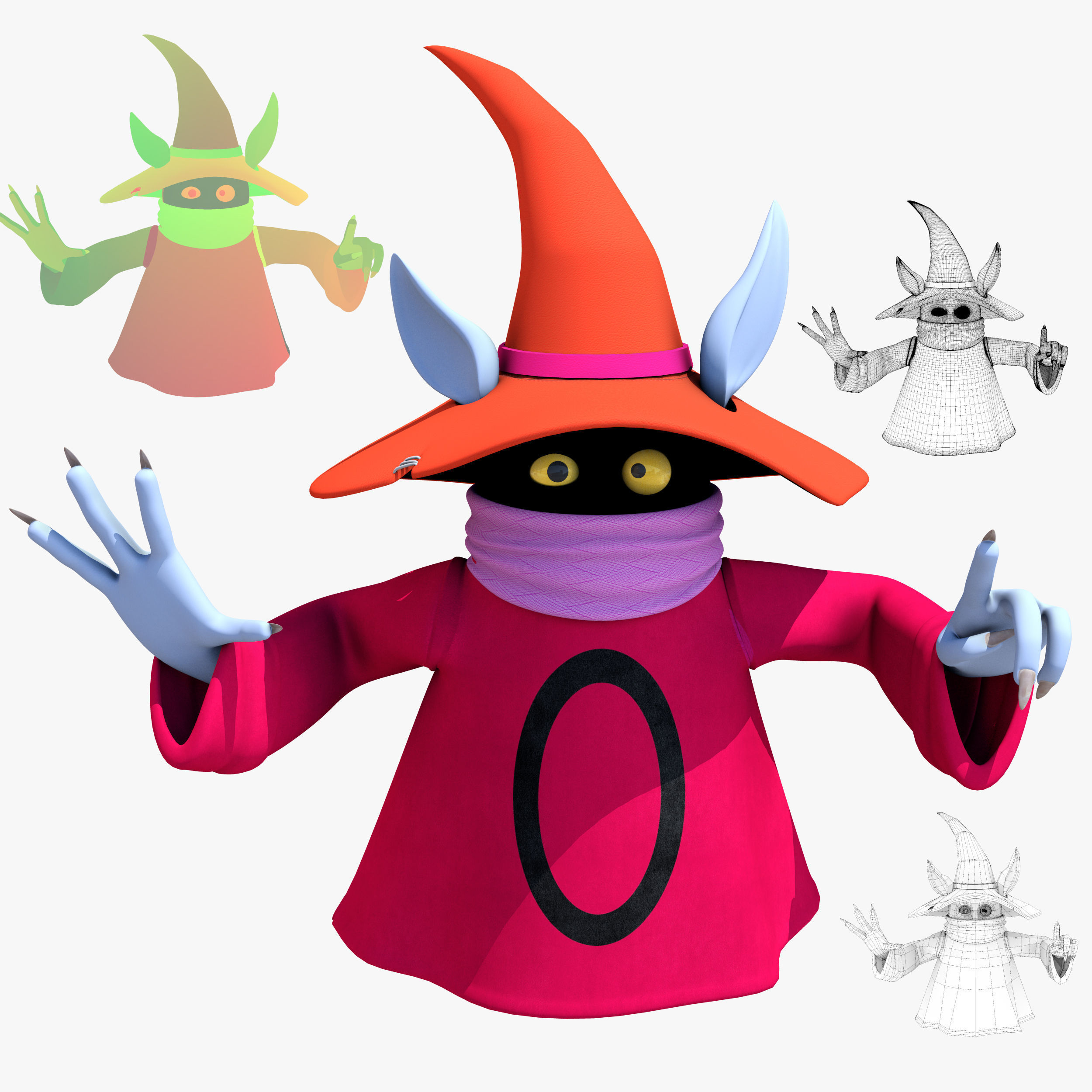 Orko Character Low-poly 3D model_1