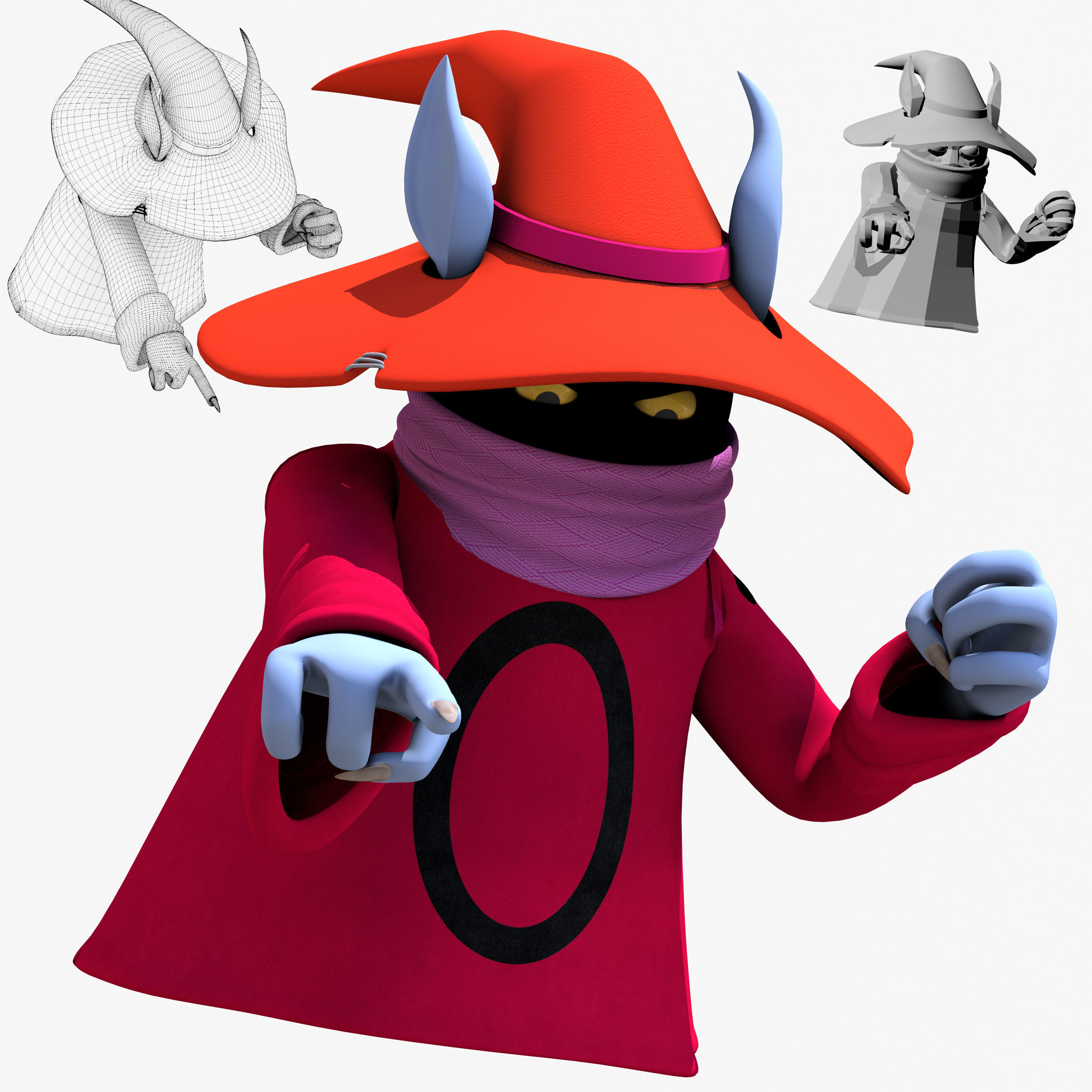 Orko Character Low-poly 3D model_4