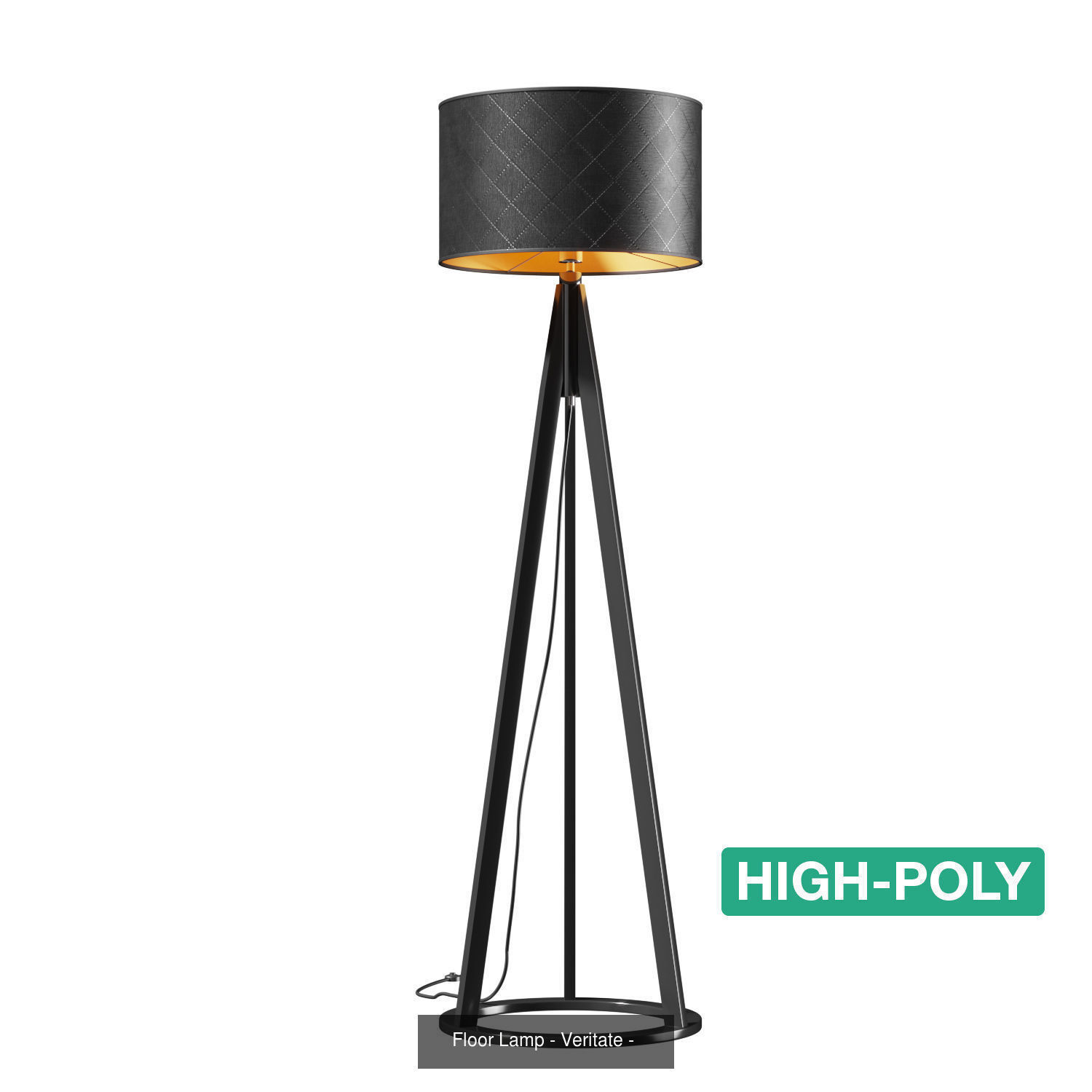 Floor Lamp - Veritate - High- and Low-poly  3D Model Collection