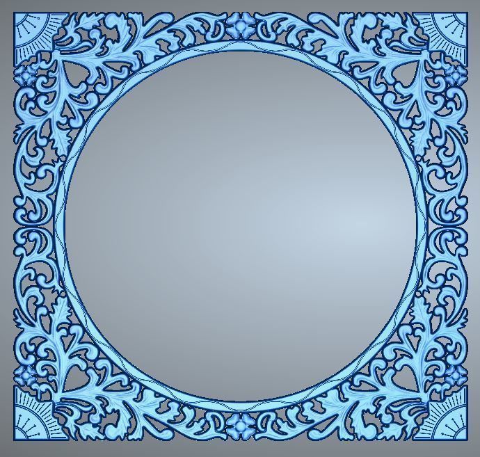 MIRROR FRAME 02 3D print model_5