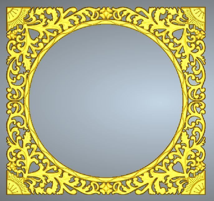 MIRROR FRAME 02 3D print model_4