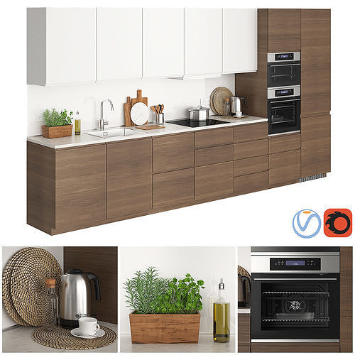 Metod Voxtorp Walnut  3D model