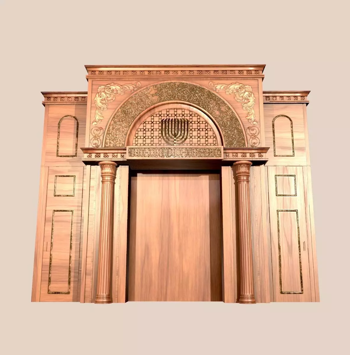 Big Aron Kodesh Low-poly 3D model
