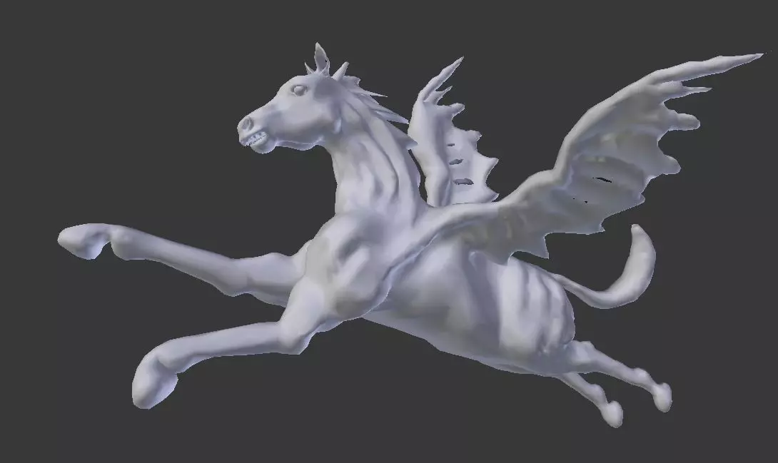 pegasus rigged 3D model
