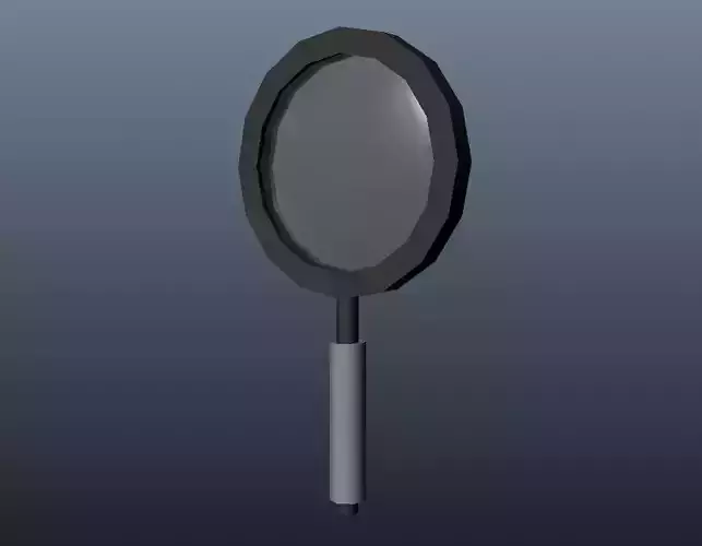 Magnifying Glass Low-poly 3D model