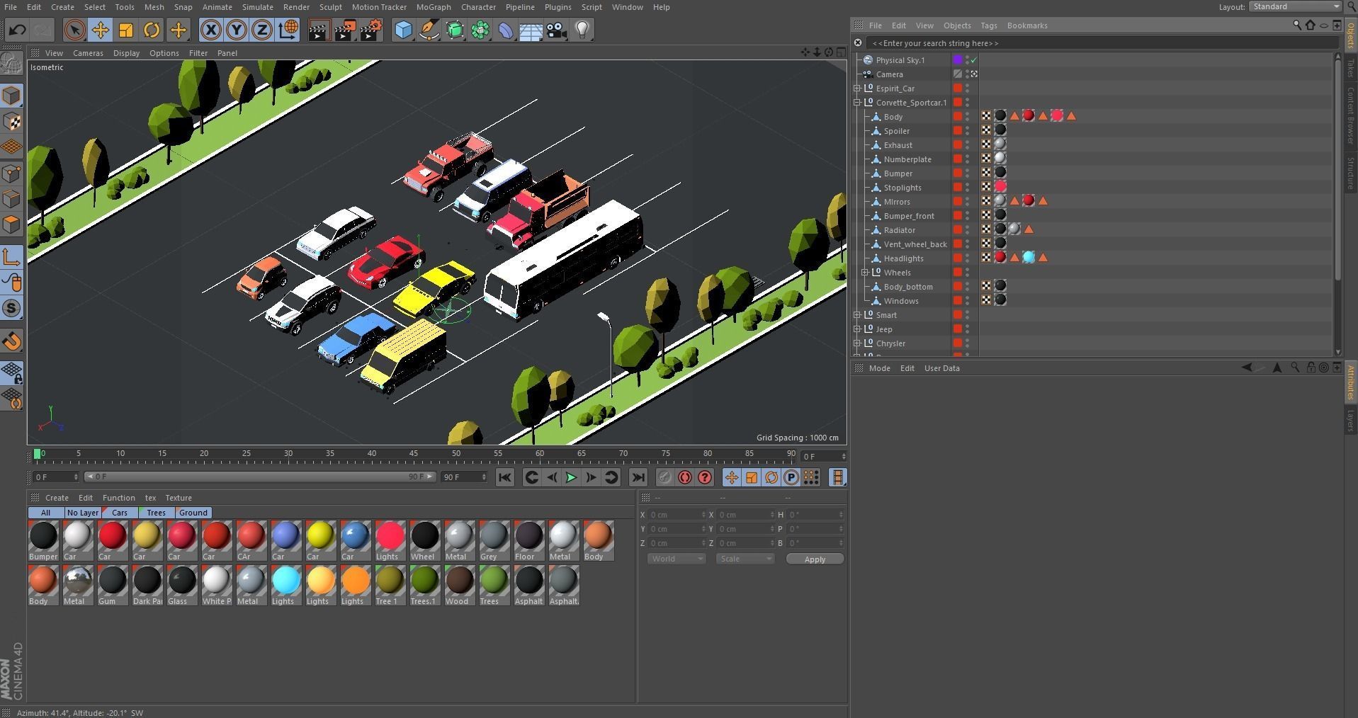 Cartoon Low Poly City Cars Pack Low-poly 3D model_14