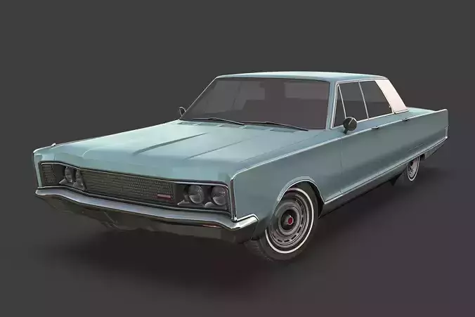 Chrystler New Yorker 1966 Low-poly 3D model