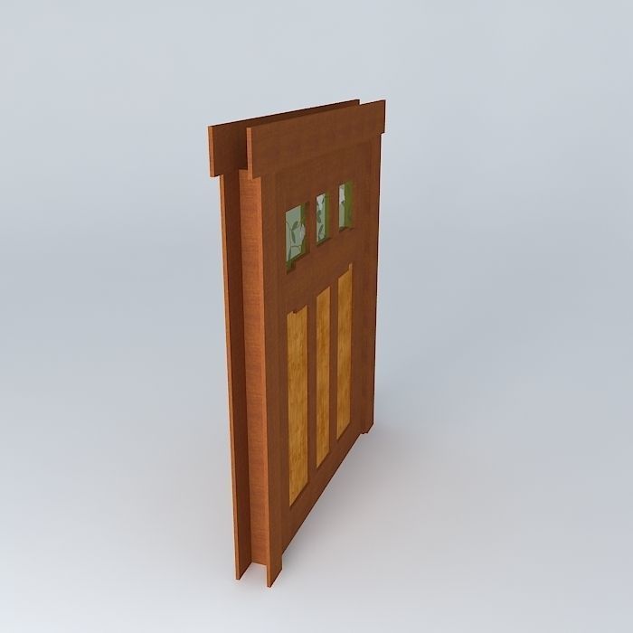 Craftsman Door from Zathura Movie Free 3D model_1