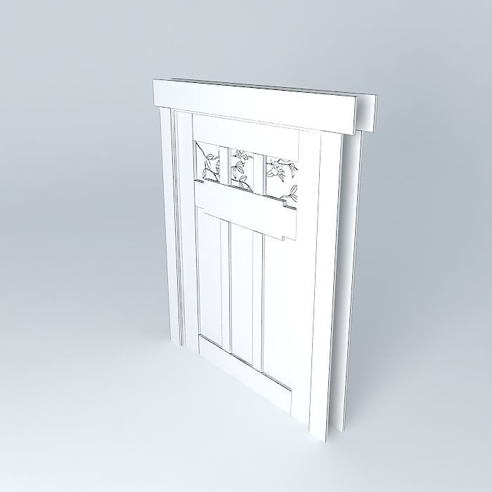 Craftsman Door from Zathura Movie Free 3D model_3