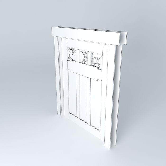 Craftsman Door from Zathura Movie Free 3D model_4