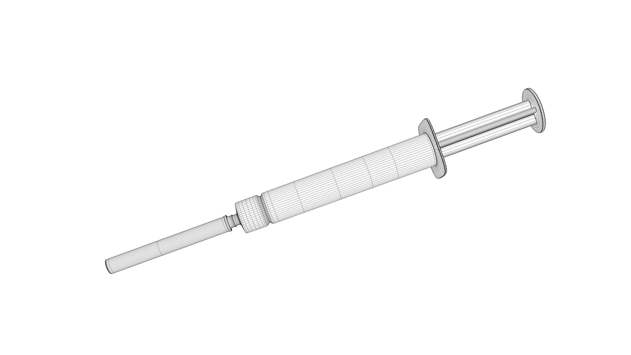 Syringe injection 3D model_4