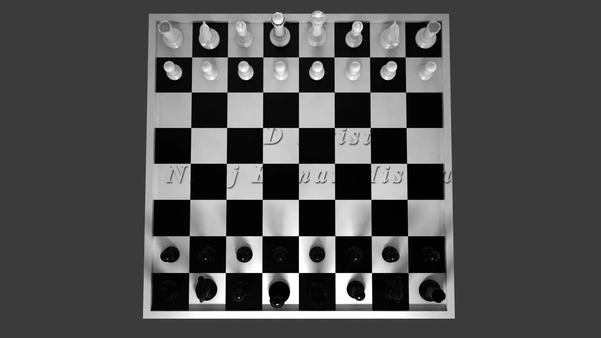 Chess Game 3D model_0