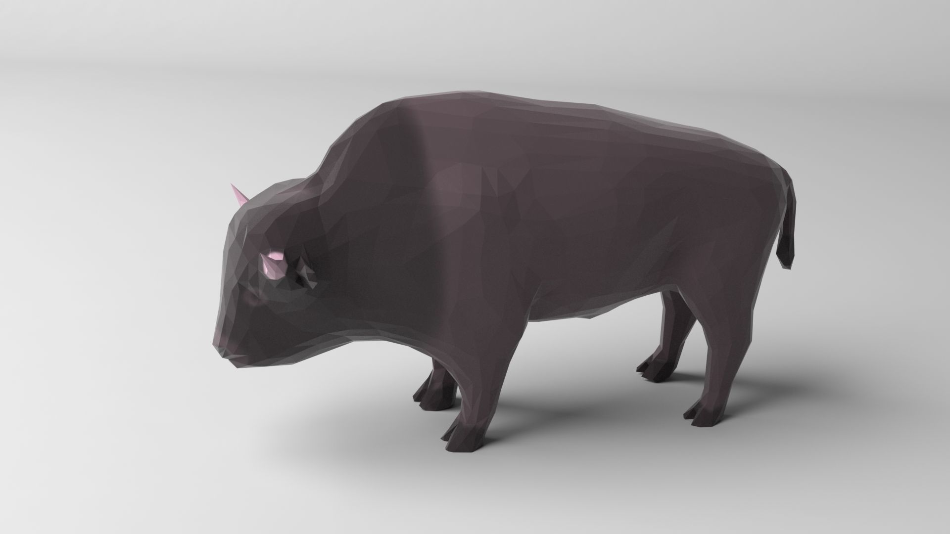 Pack of 9 low poly animals Low-poly 3D model_10