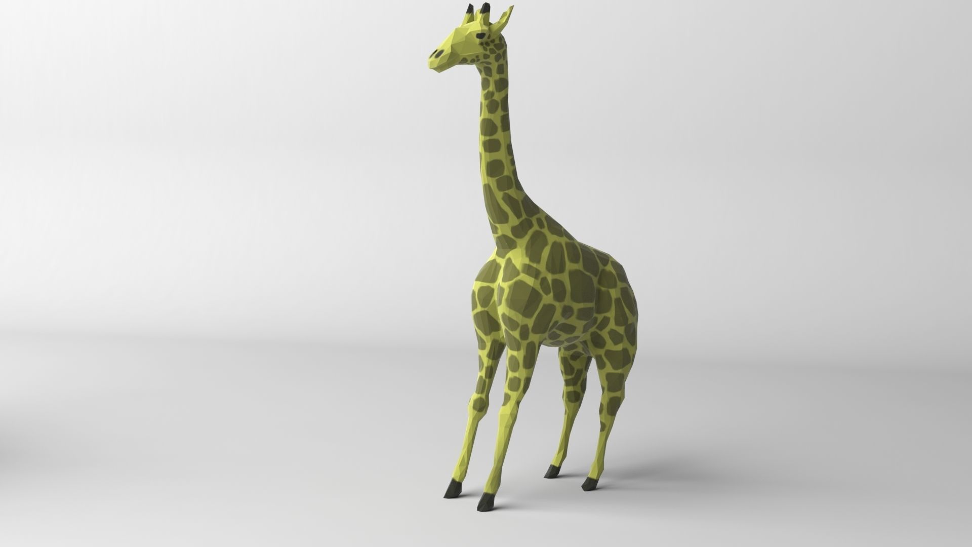 Pack of 9 low poly animals Low-poly 3D model_5