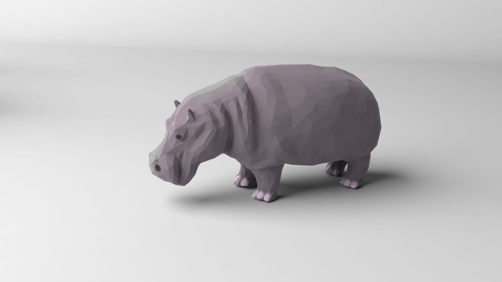 Pack of 9 low poly animals Low-poly 3D model_7