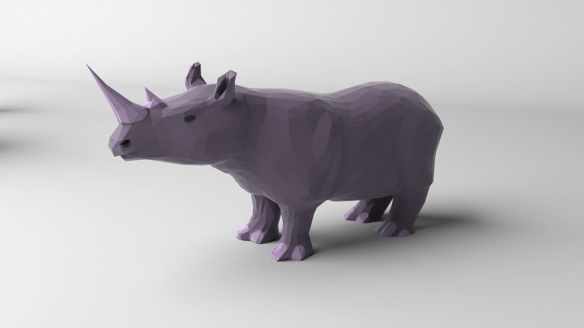 Pack of 9 low poly animals Low-poly 3D model_12