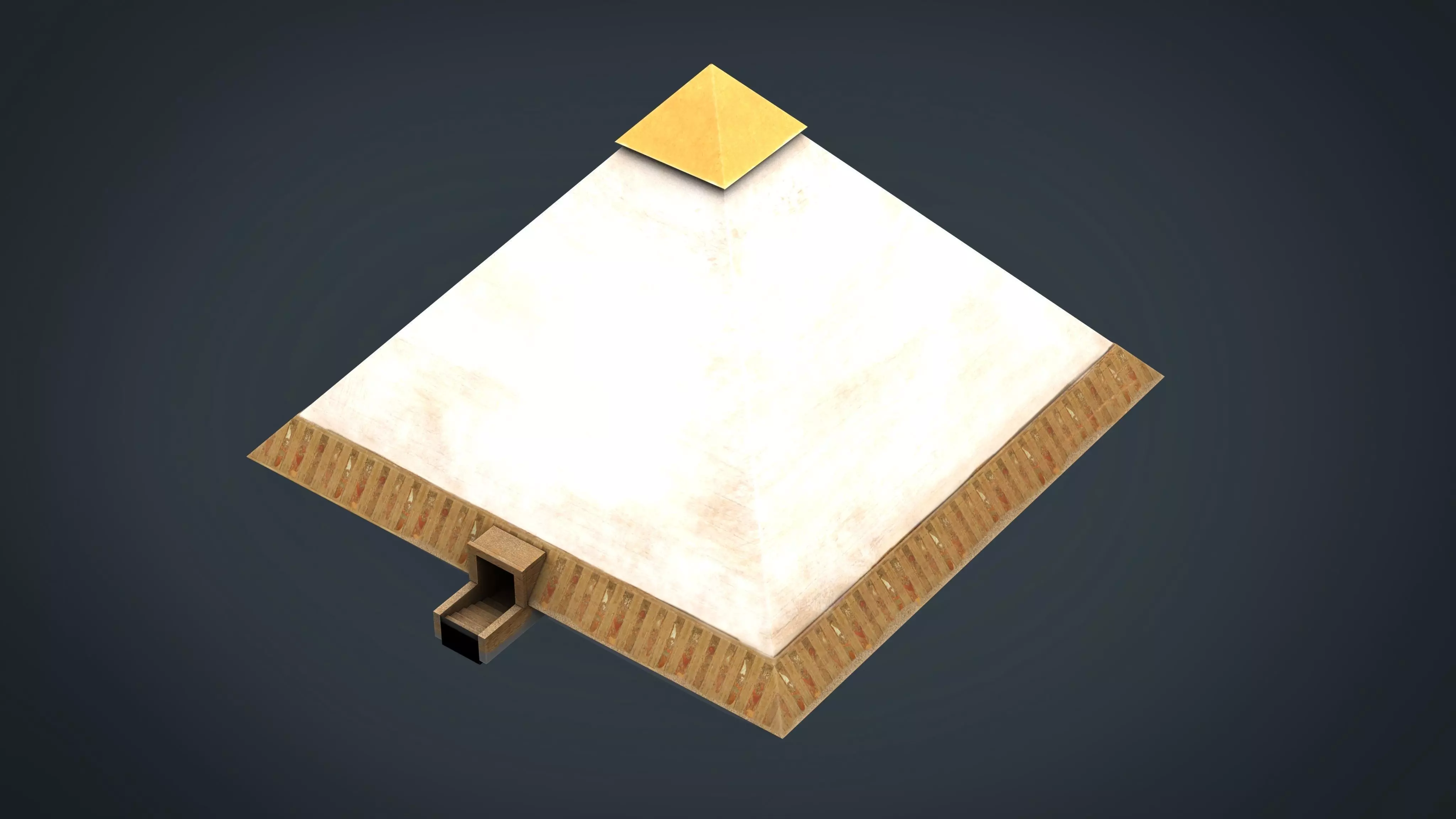 Egyptian Pyramid Low-poly 3D model