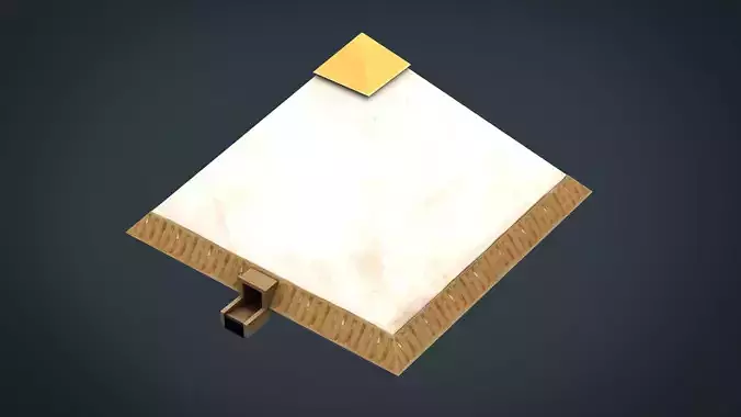 Egyptian Pyramid Low-poly 3D model