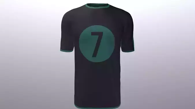 the 7 T-shirt soccer jersey with number seven