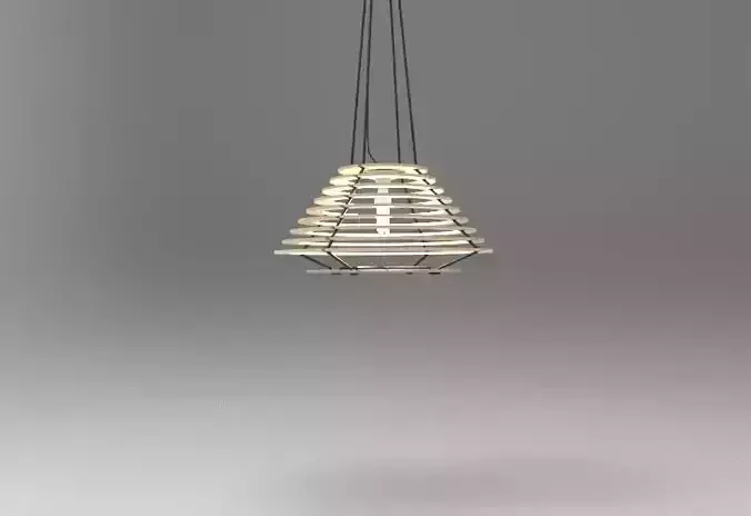 Wood Lamp R208 - Laser Cut 3D model