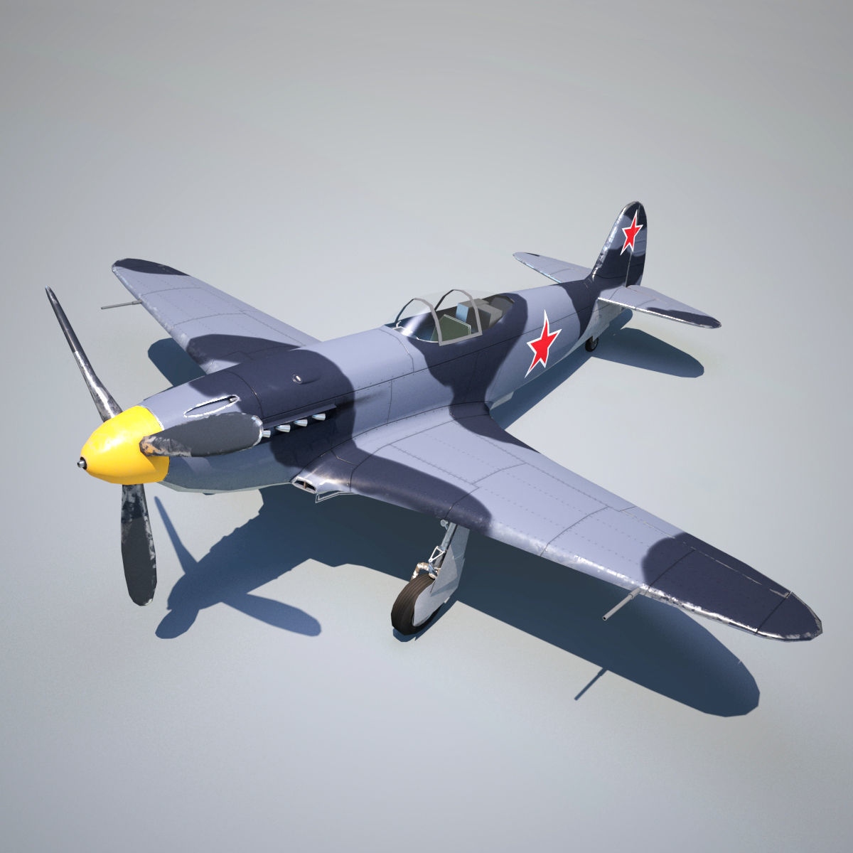 Yak-3 Low-poly  3D model