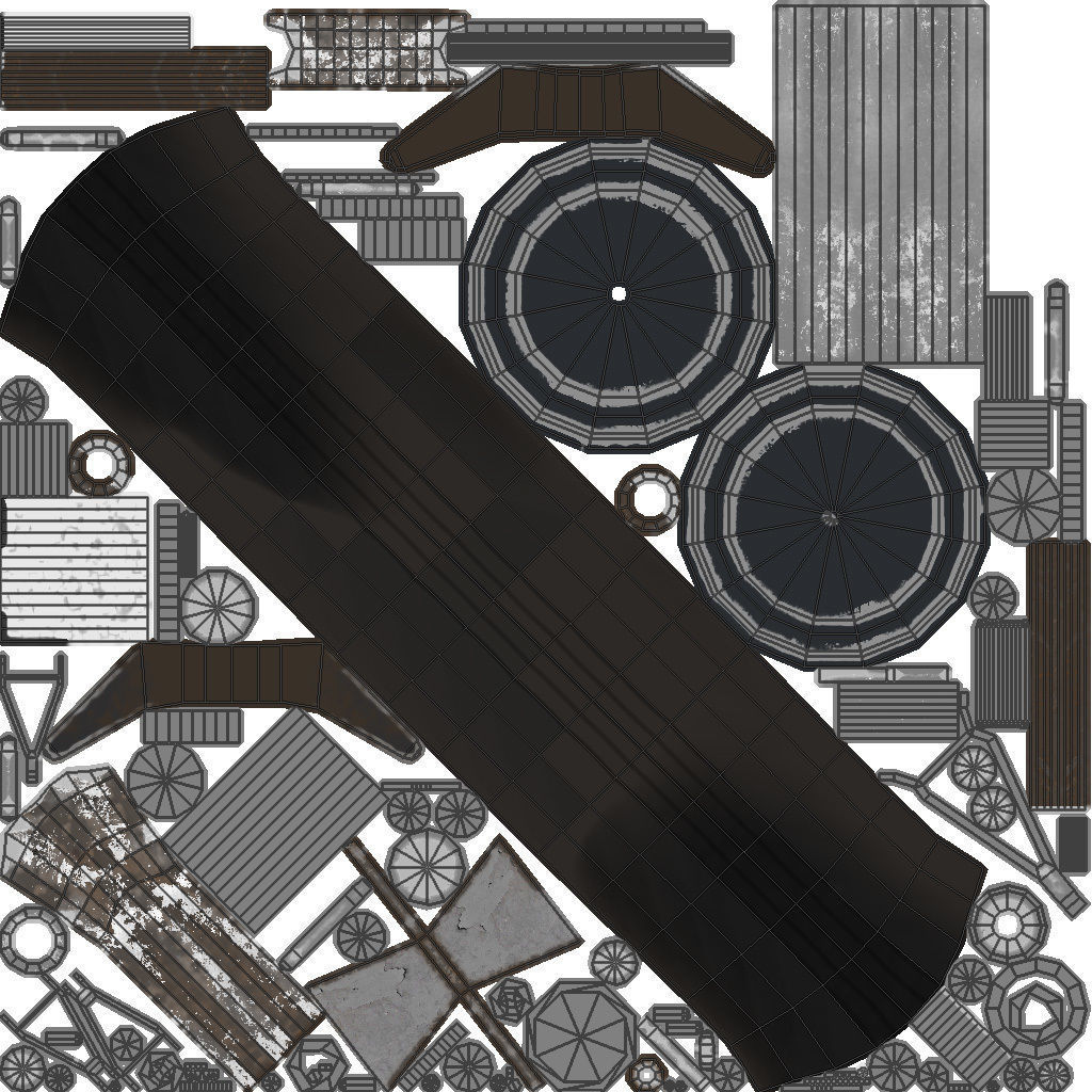 Yak-3 spitfire fighter plane - spitfire fighter plane Low-poly 3D model_17