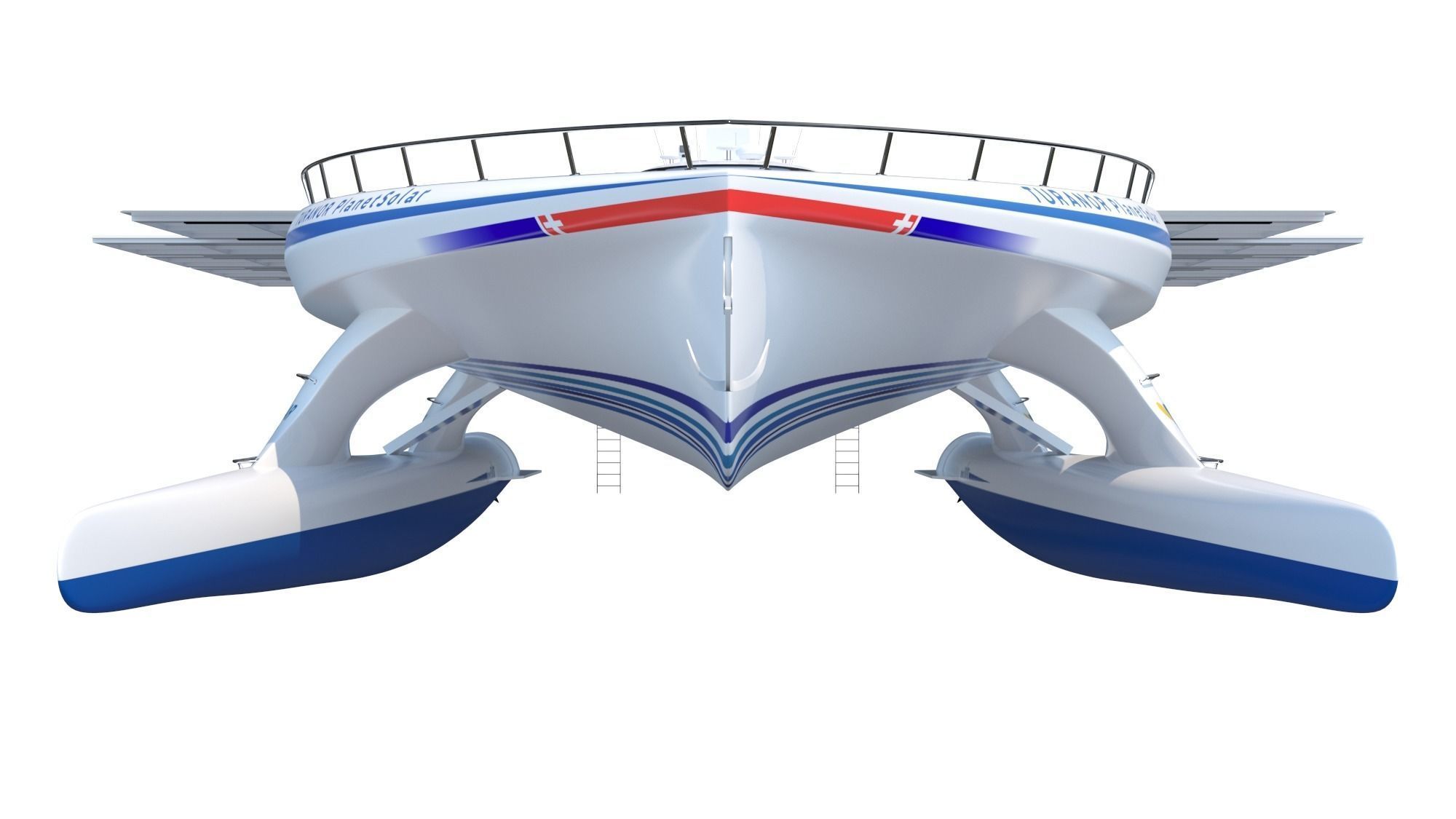 PlanetSolar solar powered boat Low-poly 3D model_17