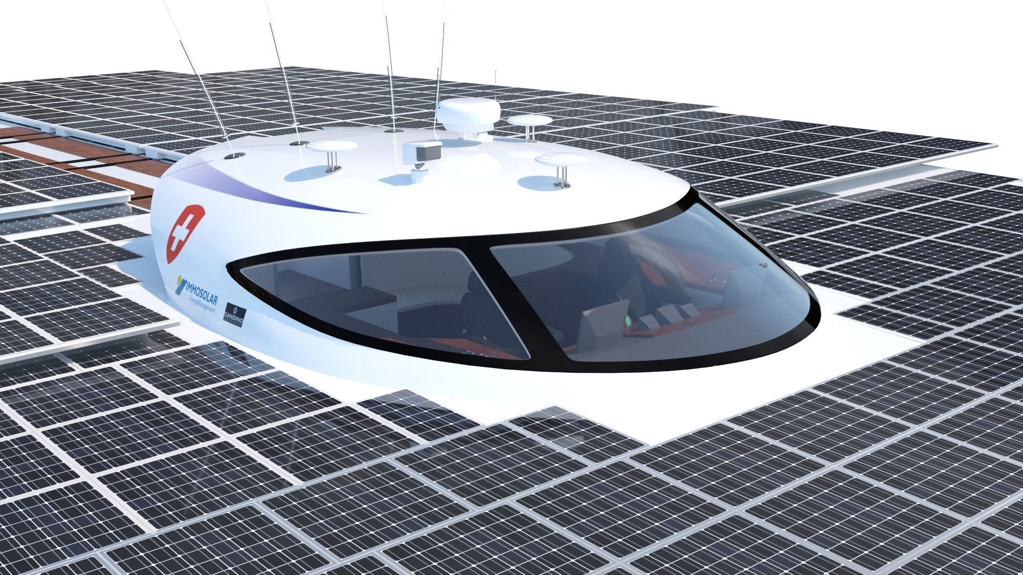 PlanetSolar solar powered boat Low-poly 3D model_6