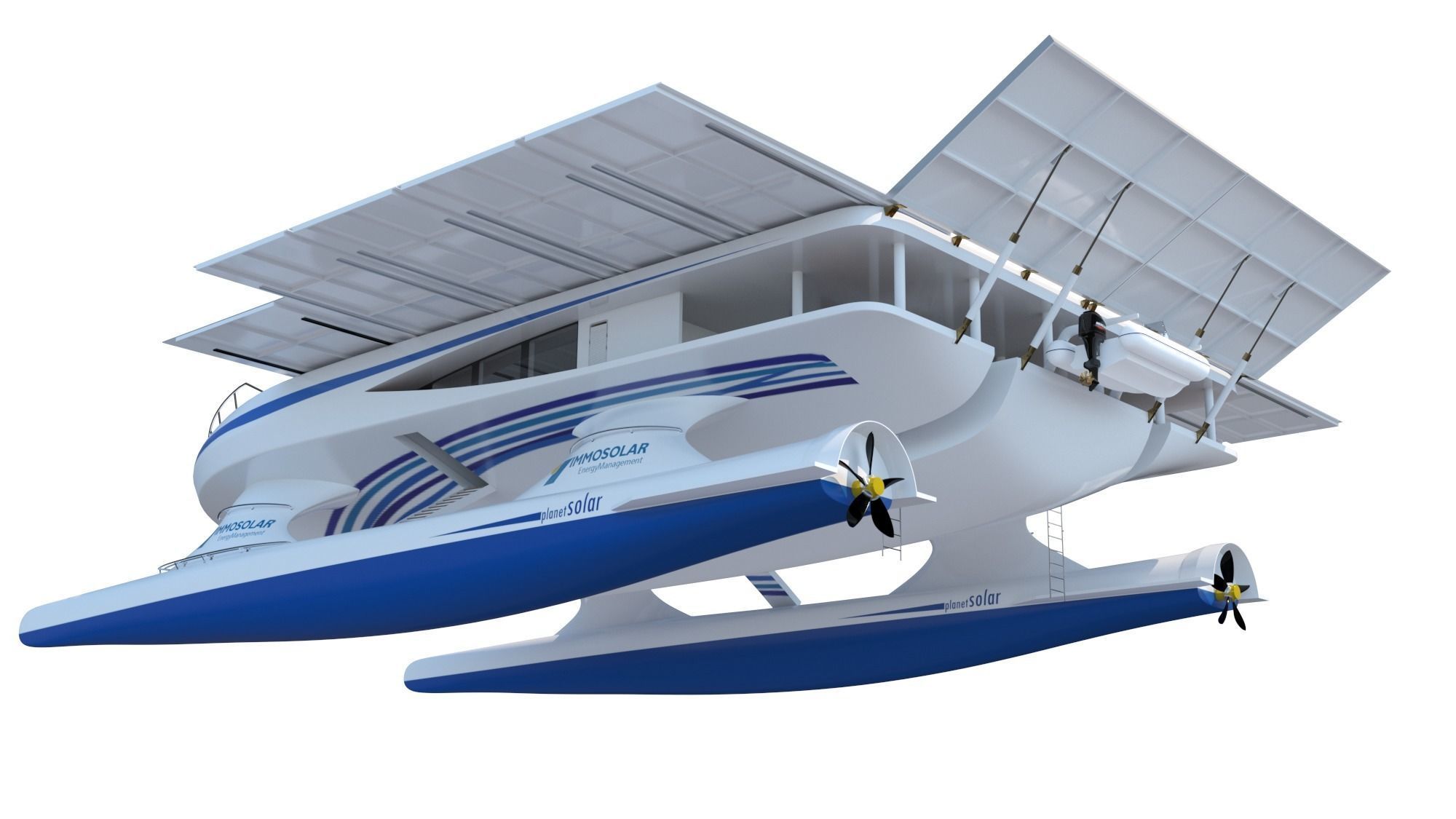 PlanetSolar solar powered boat Low-poly 3D model_5