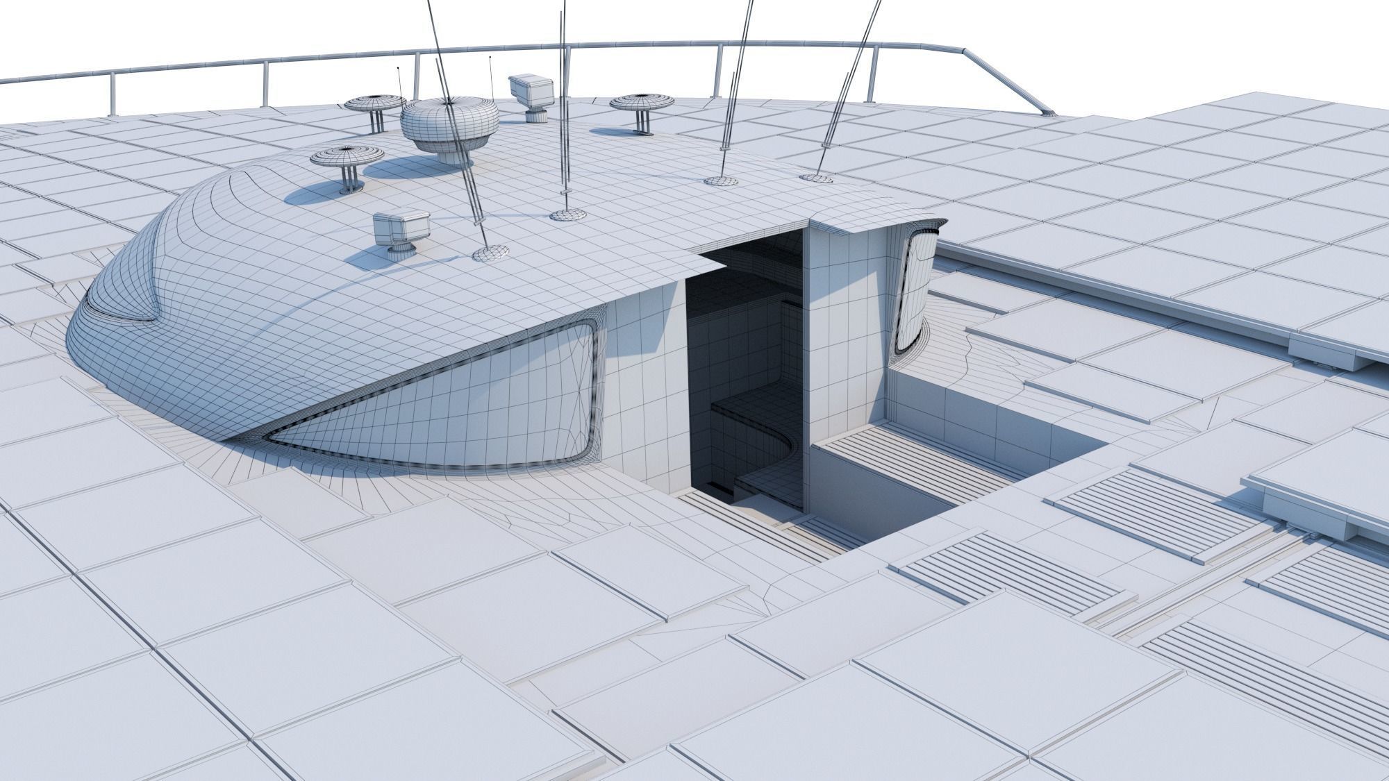 PlanetSolar solar powered boat Low-poly 3D model_27