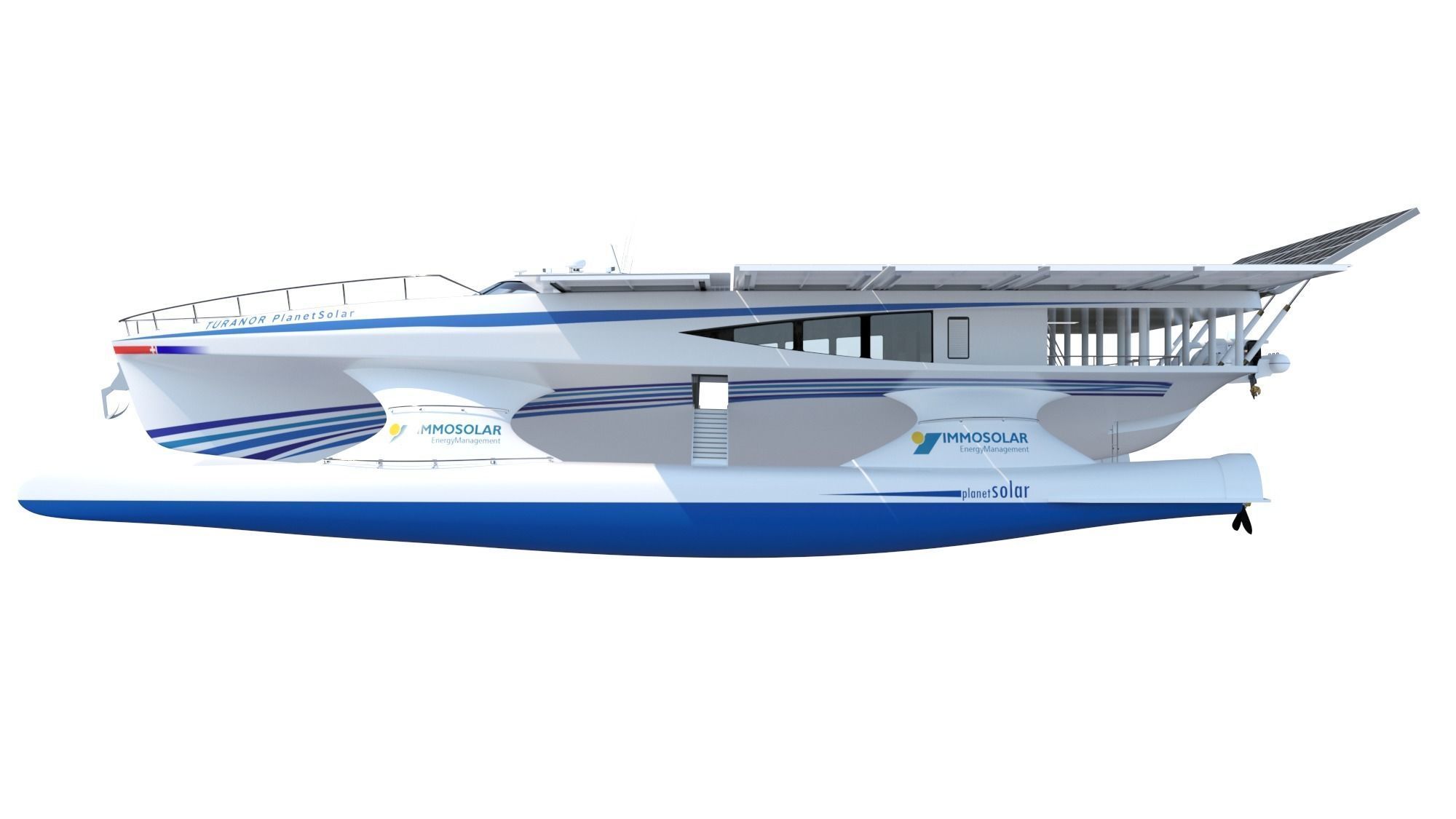 PlanetSolar solar powered boat Low-poly 3D model_19